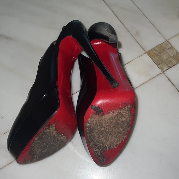 Christian Louboutin Shoes Christian Louboutin Classic Black Patent Leather Biancas Poshmark